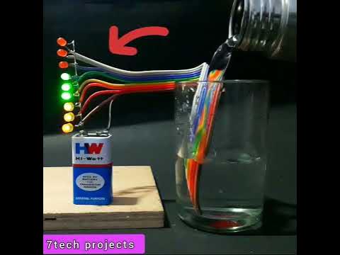 new simple LED project / water level indicator / electronics project ...