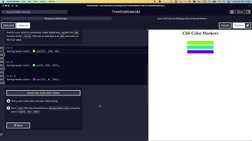 LEARN CSS COLORS BY BUILDING A SET OF COLORED MARKERS STEP 34 #freecodecamp #html5 #css #learncss