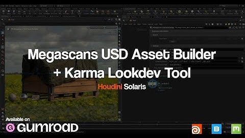Megascans USD Asset Builder for Solaris Houdini (MaterialX) + Karma Lookdev | Free HDAs
