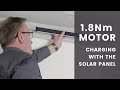 Louvolite 18nm motor how to charge with the charger  solar panel