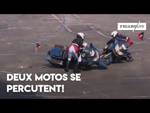 14 juillet: deux motards se percutent!