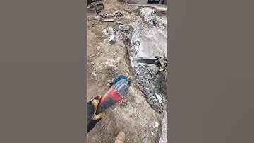 Massive Pool Demolition & Cutting Rebar 🫡 #shorts #pool #excavation