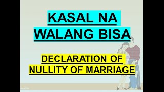 ANNULMENT VS. NULLITY OF MARRIAGE IN THE PHILIPPINES: PROCESS UNDER THE FAMILY CODE