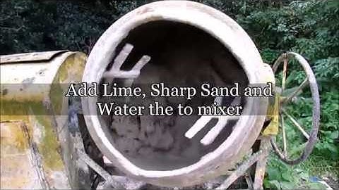 Mixing Lime Mortar - How to mix lime mortar