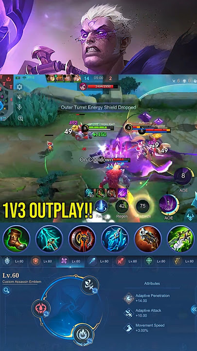 1v3 Outplay!! Phoveus Best Build 100% Deadly (Part 20) - MLBB #gameplayproplayer #phoveus #MLBB