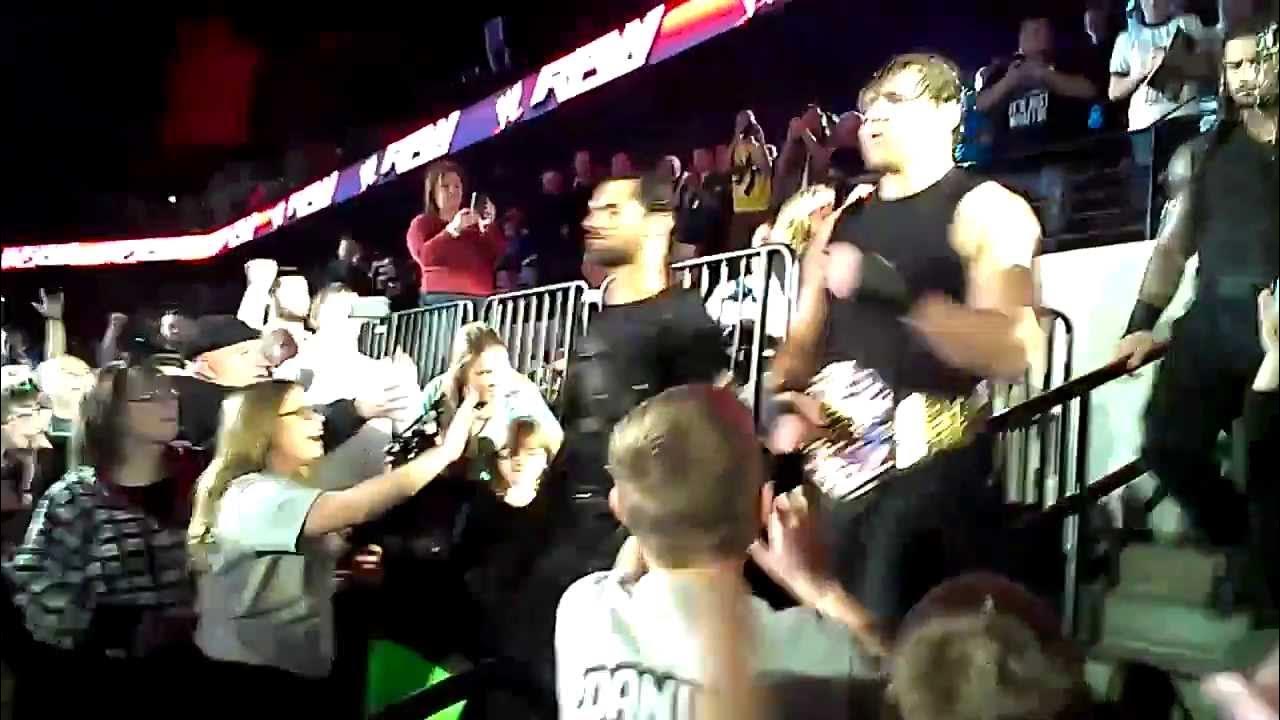The Shield entrance in Omaha,Nebraska on WWE Raw. YouTube