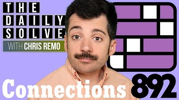 Connections 892 - NYT Word Game - 19 November 2025 #connections