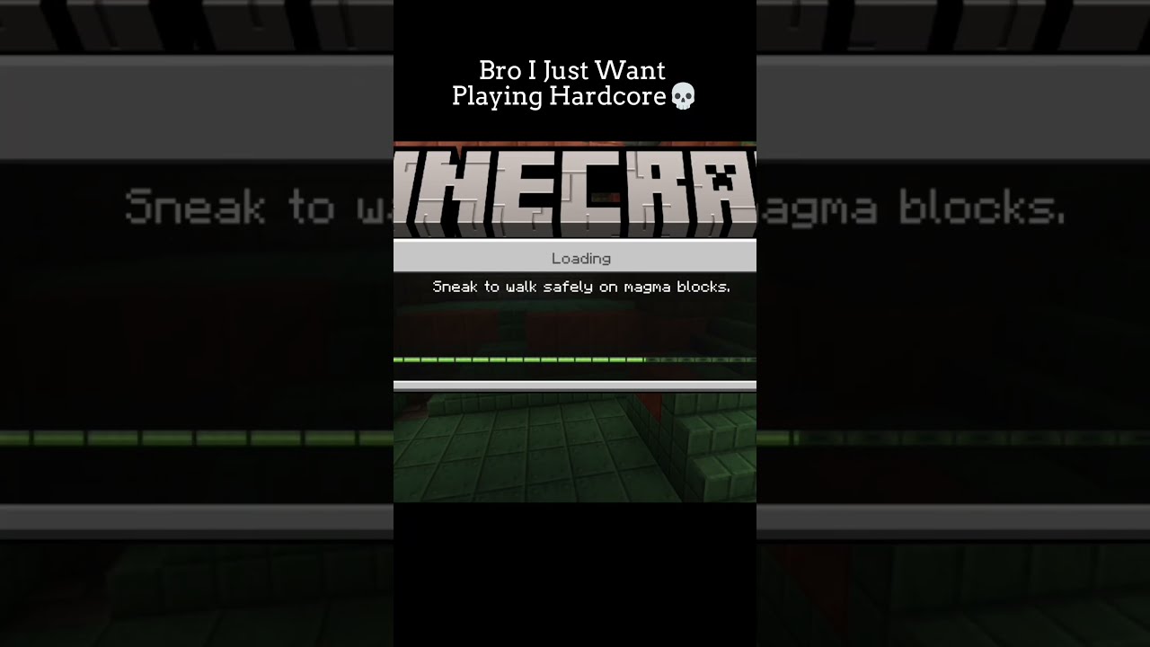 Bro I Just Want Playing Hardcore Minecraft Memes Shorts