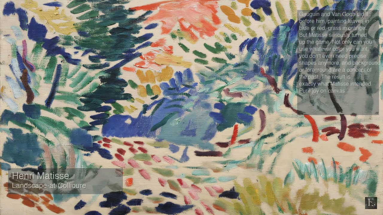 Henri Matisse - Landscape at Collioure - 2 Hour Screensaver