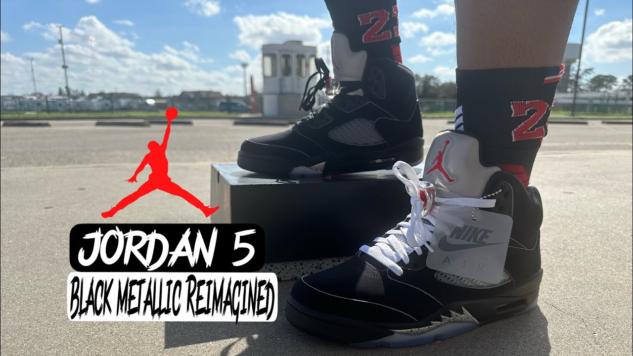 Air Jordan 5 Black Metallic Reimagined Review & On Feet W