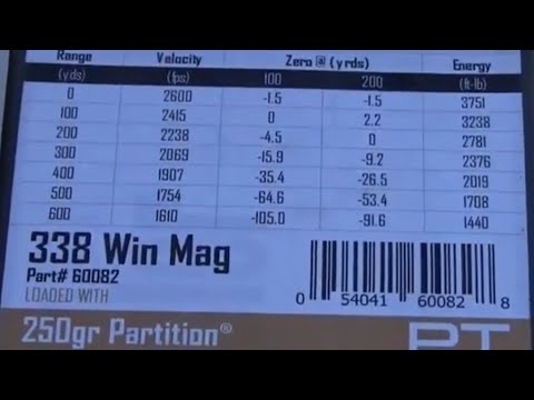 Shooting the 250gr Nosler Partition Loaded by Nosler out of a Ruger M77 Mar...