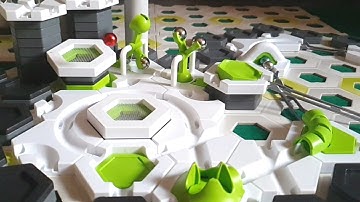 Gravitrax trick shoots volcano and kaskade loading from Toys at home channel