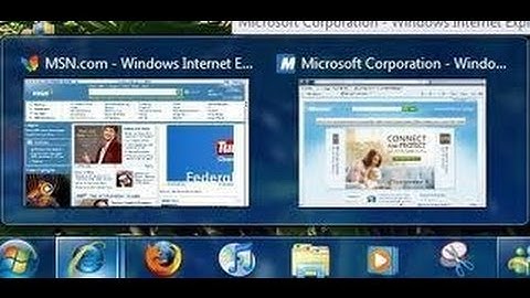 Windows 7 Taskbar Thumbnail (Preview) Enabling & Disabling