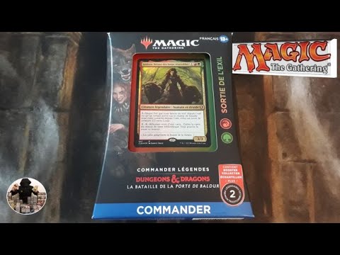 Ouverture du deck commander, sortie de l'exil, de l'édition Commander Légendes