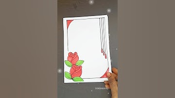 Beautiful border designs|Easy project work border designs|Design borders #shorts#short
