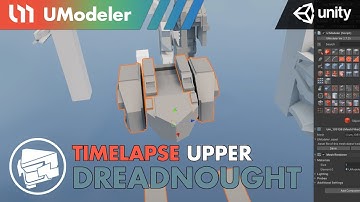 3D Modeling in Unity - Timelapse of modeling an Upper Body in the Dreadnought with UModeler