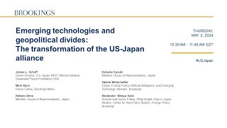 Emerging technologies and geopolitical divides: The transformation of the US-Japan alliance