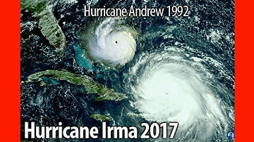 Hurricane Irma vs Hurricane Andrew Comparative Size