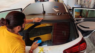 Hyundai I20 Rooftop Vinyl Wrapping I20 Modification Vwraps Sikar 