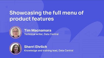 Showcasing the full menu of product features | PAR (Data Central) | How I Pendo