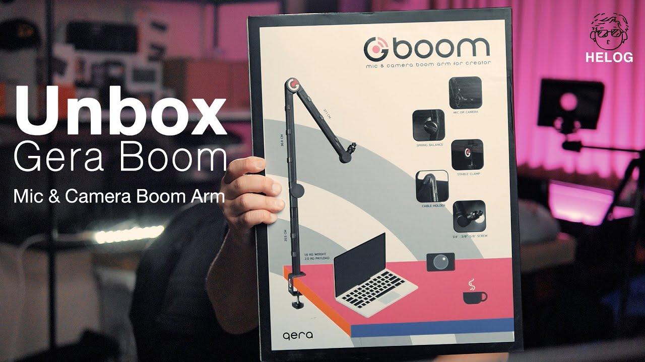 Unbox "Gera Boom" Mic & Camera Boom Arm YouTube