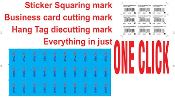 Cutting marks in one click - Macros Tutorial