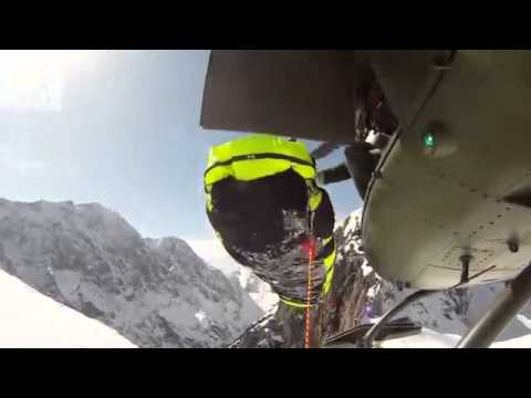 German Army Bell UH-1D flying training in German Alps, Spectacular Scenery