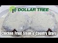 Dollar Tree $1.00 Chicken Fried Steak with Country Gravy - WHAT ARE WE EATING?? - The Wolfe Pit