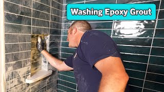 Washing Epoxy Grout