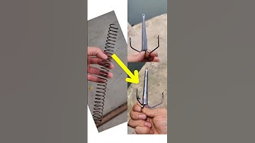 hướng dẫn làm lưỡi ba tiêu có ngạnh #diyfishing #handmadehook