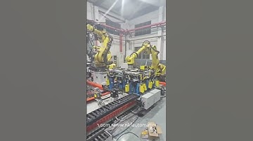 Our designed and produced 2T payload linear rail paired with Fanuc robots for automated welding