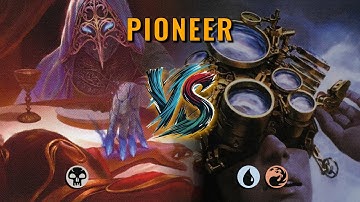 MTG Pioneer - Mono Black Midrange by Numbskull VS Izzet Control by jetfaerieman