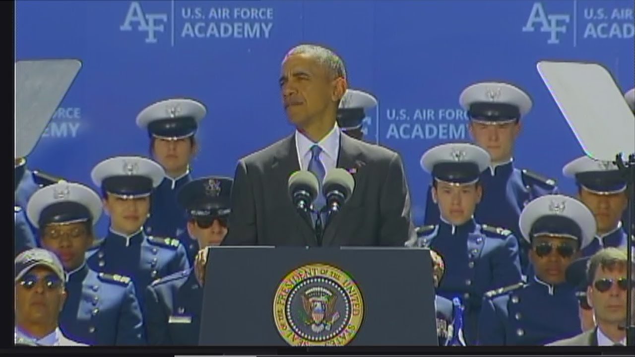 President Obama speaks at Air Force Academy graduation ceremony, Part 4