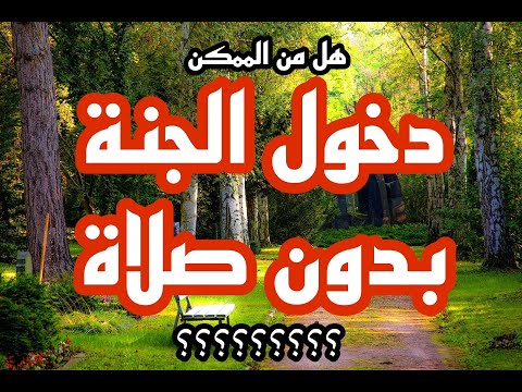 مهم للطامعين في الجنة بدون صلاة