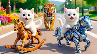 Download Lagu Mama Cat Trims Fur on the Farm and Makes Tiger Hat For Kittens At Home🐾🎩🐯 MP3