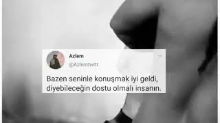 Ti̇ktok Vi̇deosu Üzeri̇ne Twi̇tter Mesaji Bazen Seni̇nle Konuşmak İyi̇ Geldi̇ Di̇yebi̇leceği̇n Dostu Ol