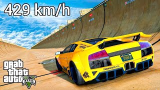 GTA 5 MEGA RAMP - Super Car Jumps / gameplay