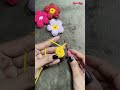 “5 मिनट में फ्लफी क्रोशिया फूल बनाएं 😍🌸 | आसान और क्यूट DIY #shorts #crochet #diy