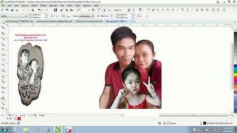 Hướng dẫn Cắt Ảnh Trên Corel Lắp Ráp Ảnh ( Chuyển Sang BitMap - Bố Trí Và Khắc Laser Trên Gỗ