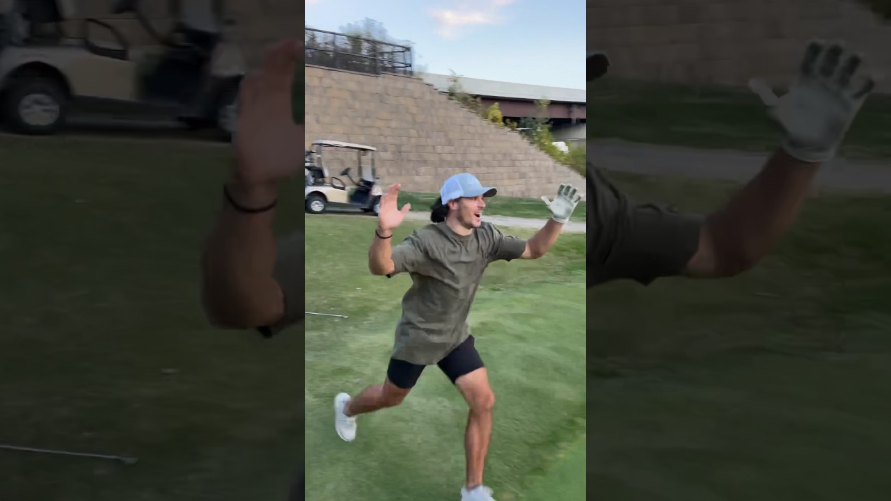 I promise this is the luckiest golf shot you’ll ever see  #golf