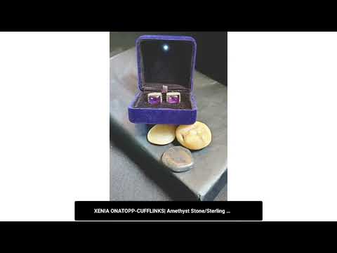 XENIA ONATOPP-CUFFLINKS| Amethyst