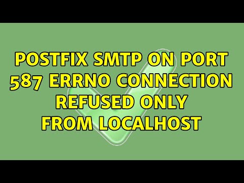 Postfix SMTP on port 587 errno connection refused only from localhost