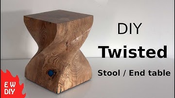 DIY Twisted Stool / End table