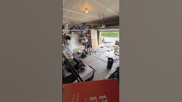 P3 So close to getting the floor cleared!! #garagegoals #professionalorganizer #organize #declutter