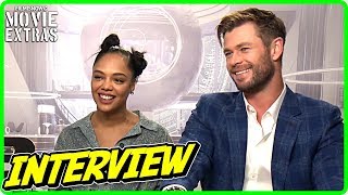 MEN IN BLACK: INTERNATIONAL | Chris Hemsworth \& Tessa Thompson talk about the movie