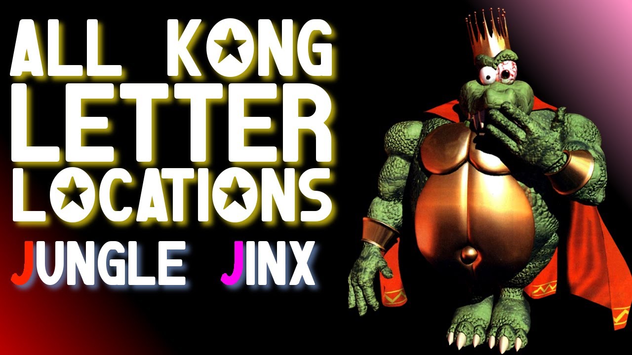Donkey Kong Country 2 - Jungle Jinx - All KONG Letter Locations