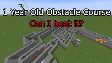Can I Beat This 1 Year Old Minecraft Obstacle Course?