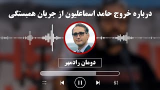 دومان رادمهر: درباره خروج حامد اسماعلیون از جریان همبستگی