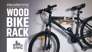 DIY plywood bicycle rack