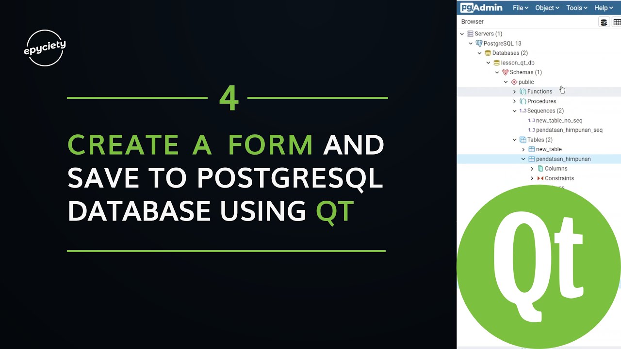 4. Qt Create a form to PostgreSQL Database | Programming With Mas Roy ...